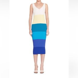 STAUD Sleeveless Midi Length Dress
